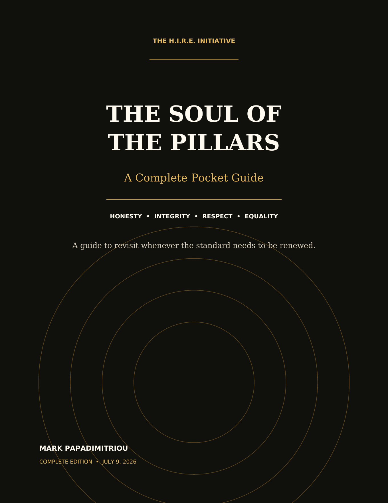 Cover of The Soul of the Pillars by Mark Papadimitriou